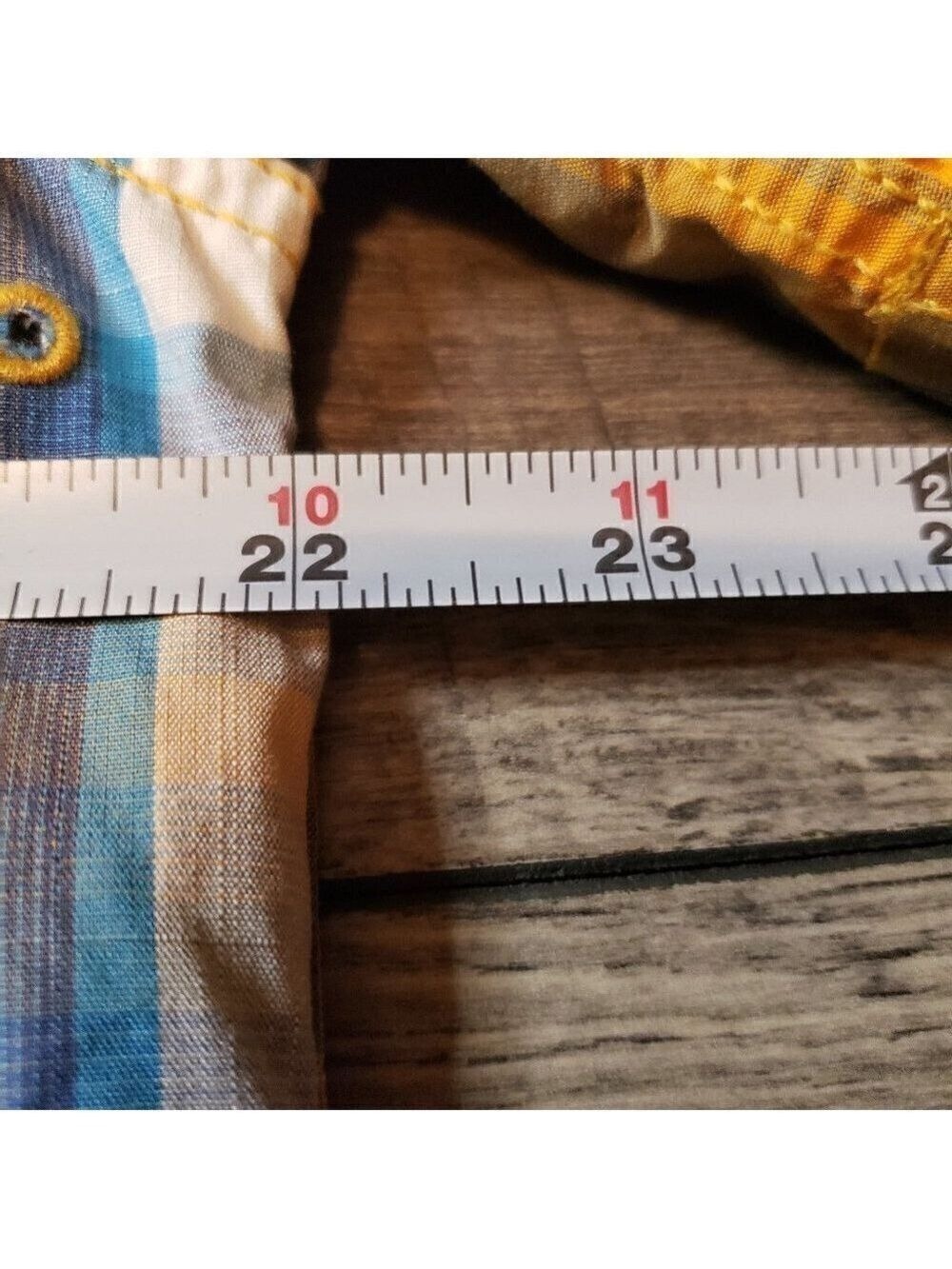 Just Keep Livin Men's Button Up Plaid Shirt - Picture 8 of 8